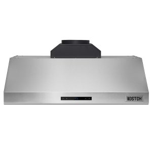 36-Inch 1000-CFM Convertible Stainless Steel Wall-Mounted Range Hood – Touchscreen Control, 3 Fan Speeds, Grease Filter Included
