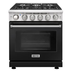 30 inch 5 burners Convection Oven Freestanding Natural Gas Range Black