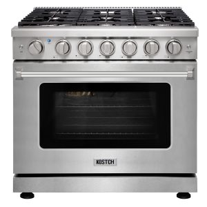 36-in 6 burners 6-cu ft Convection Oven Freestanding Natural Gas Range  Stainless steel