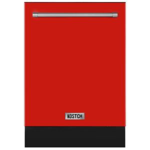 24-inch Top Control Built-in Dishwasher ( Red ) With Third Rack