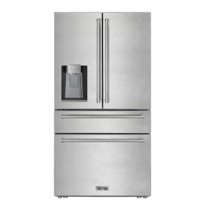 36 inch 21.6 cu. ft. French Door Refrigerator/Fridge with Ice and Water Dispenser( Stainless Steel Handle)