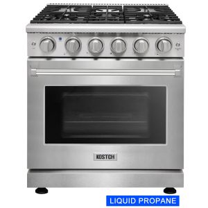 30 inch 5 burners Convection Oven Freestanding Liquid Propane Gas Range  Stainless steel